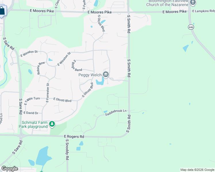 map of restaurants, bars, coffee shops, grocery stores, and more near S St Remy Cir in Bloomington