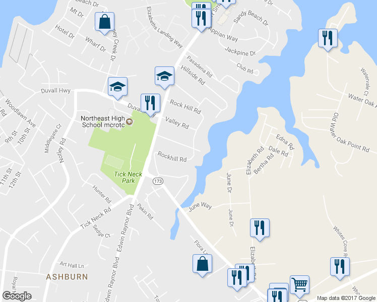 map of restaurants, bars, coffee shops, grocery stores, and more near 1215 Meadow View Road in Pasadena