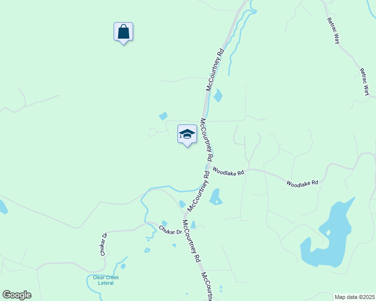 map of restaurants, bars, coffee shops, grocery stores, and more near 17700 McCourtney Road in Grass Valley