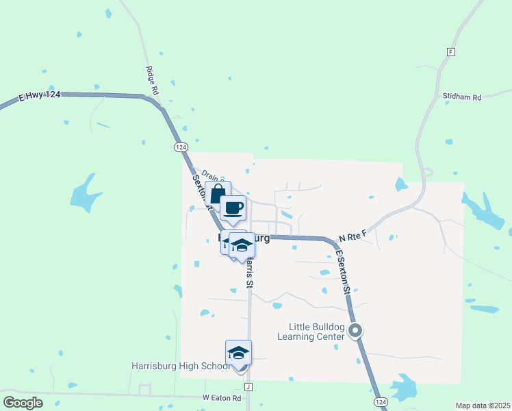 map of restaurants, bars, coffee shops, grocery stores, and more near 61 Drain Street in Harrisburg