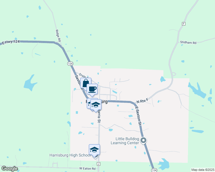 map of restaurants, bars, coffee shops, grocery stores, and more near 61 Drain Street in Harrisburg