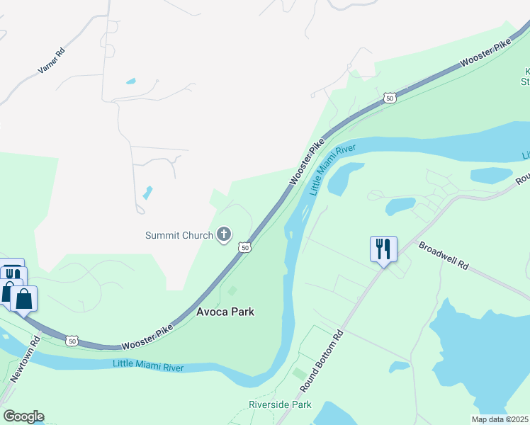 map of restaurants, bars, coffee shops, grocery stores, and more near 8248 Wooster Pike in Cincinnati