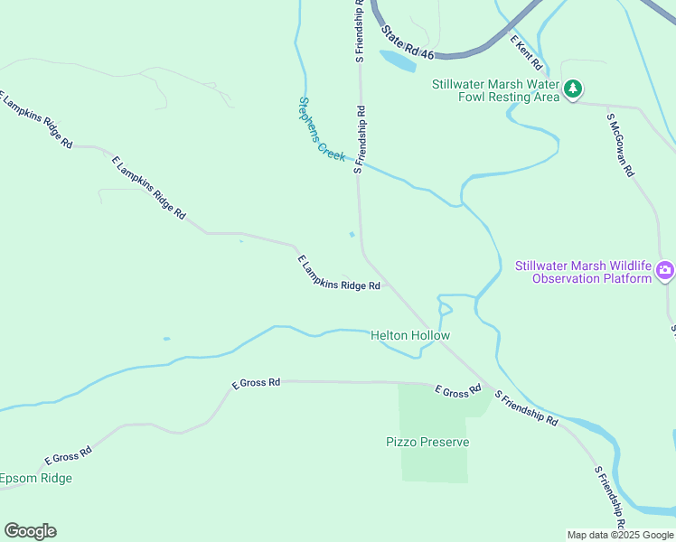 map of restaurants, bars, coffee shops, grocery stores, and more near 7807 East Lampkins Ridge Road in Bloomington