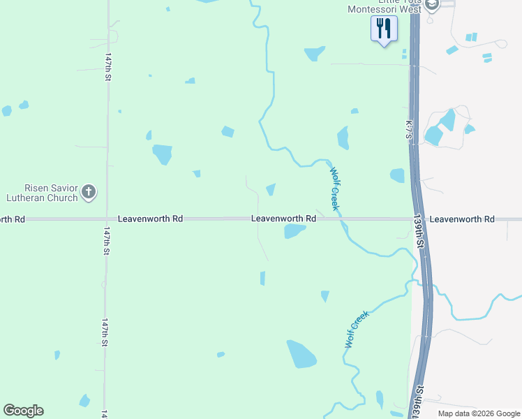 map of restaurants, bars, coffee shops, grocery stores, and more near 14298 Leavenworth Road in Basehor