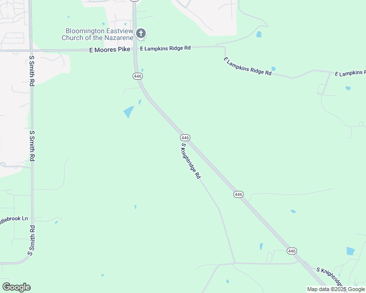 map of restaurants, bars, coffee shops, grocery stores, and more near 963 South Knightridge Road in Bloomington