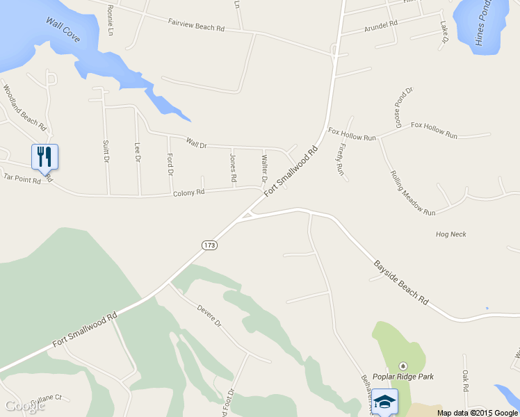 map of restaurants, bars, coffee shops, grocery stores, and more near 9144 Fort Smallwood Road in Pasadena