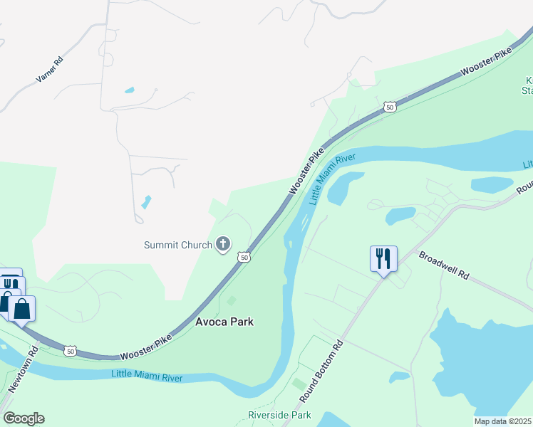 map of restaurants, bars, coffee shops, grocery stores, and more near 8254 Wooster Pike in Cincinnati