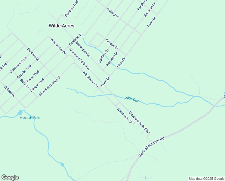 map of restaurants, bars, coffee shops, grocery stores, and more near 310 Mountain Falls Boulevard in Winchester