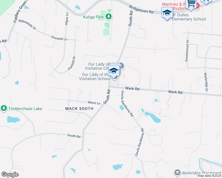 map of restaurants, bars, coffee shops, grocery stores, and more near 6679 Werk Road in Cincinnati