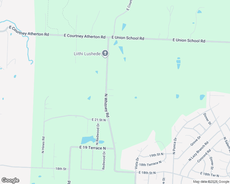 map of restaurants, bars, coffee shops, grocery stores, and more near 2211 North Whitney Road in Independence