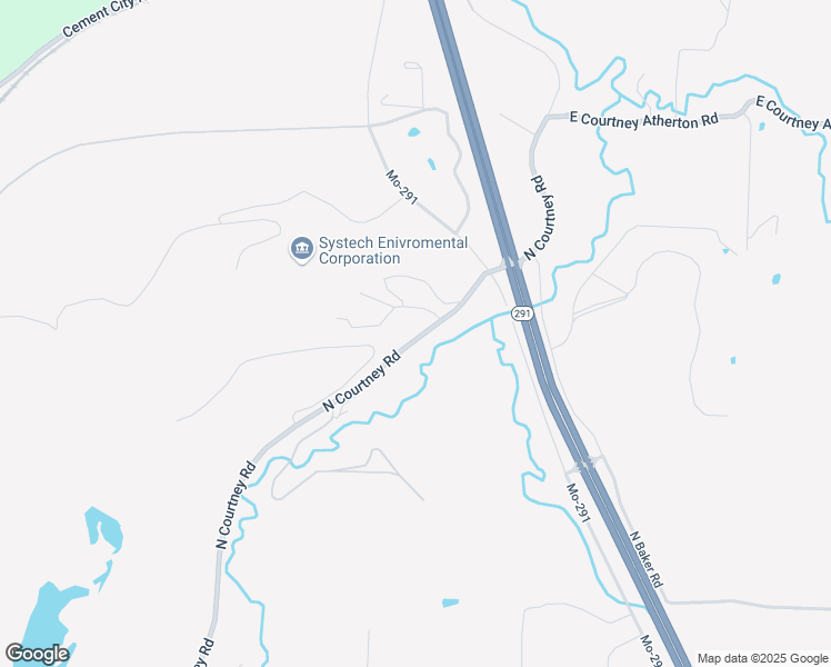 map of restaurants, bars, coffee shops, grocery stores, and more near 2200 North Courtney Road in Sugar Creek