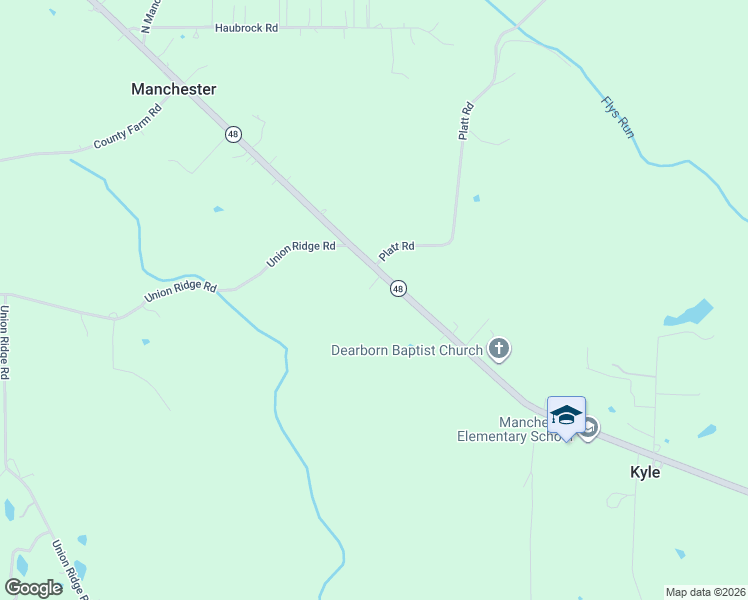 map of restaurants, bars, coffee shops, grocery stores, and more near 9953 Indiana 48 in Aurora