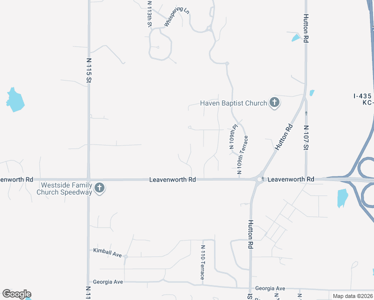 map of restaurants, bars, coffee shops, grocery stores, and more near 3216 North 111th Terrace in Kansas City