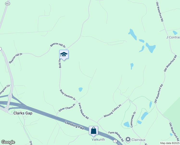 map of restaurants, bars, coffee shops, grocery stores, and more near 40576 Tim Tam Ct in Leesburg
