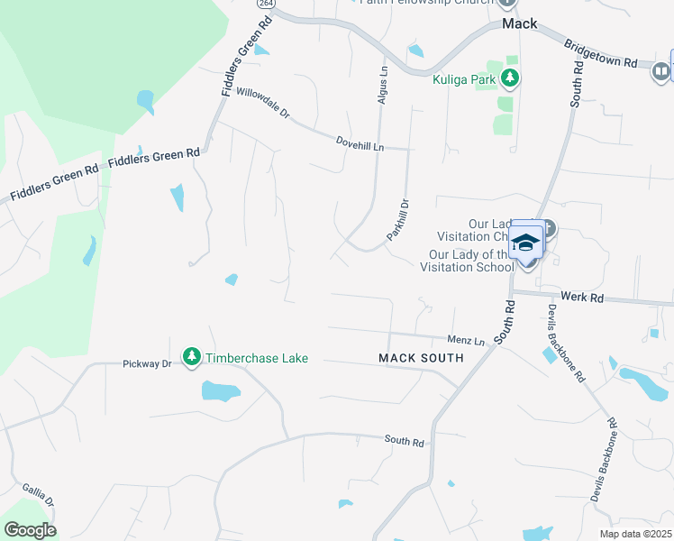 map of restaurants, bars, coffee shops, grocery stores, and more near 3106 Algus Lane in Cincinnati