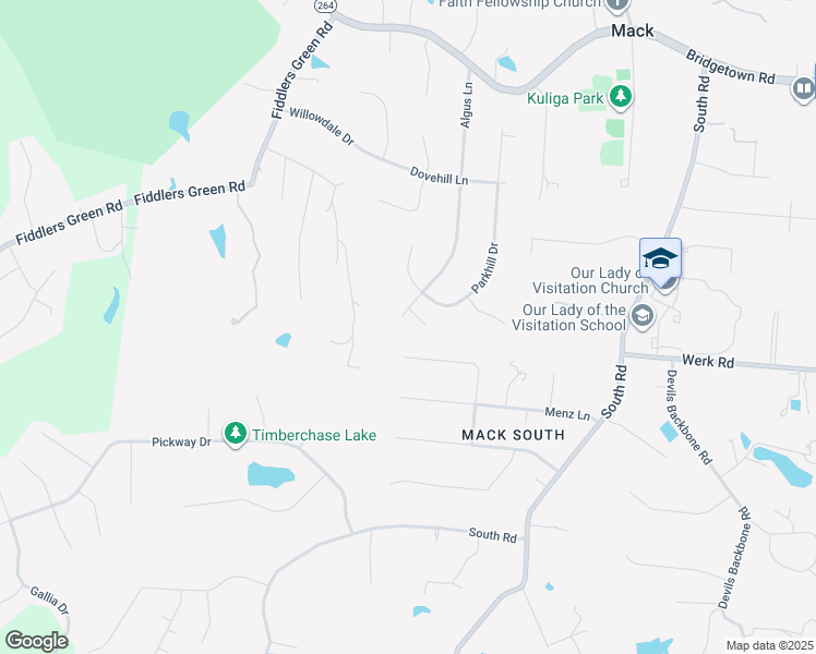 map of restaurants, bars, coffee shops, grocery stores, and more near 3106 Algus Lane in Cincinnati