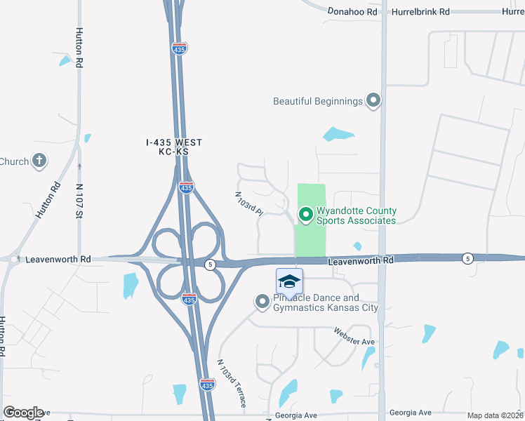 map of restaurants, bars, coffee shops, grocery stores, and more near 10336 Farrow Avenue in Kansas City