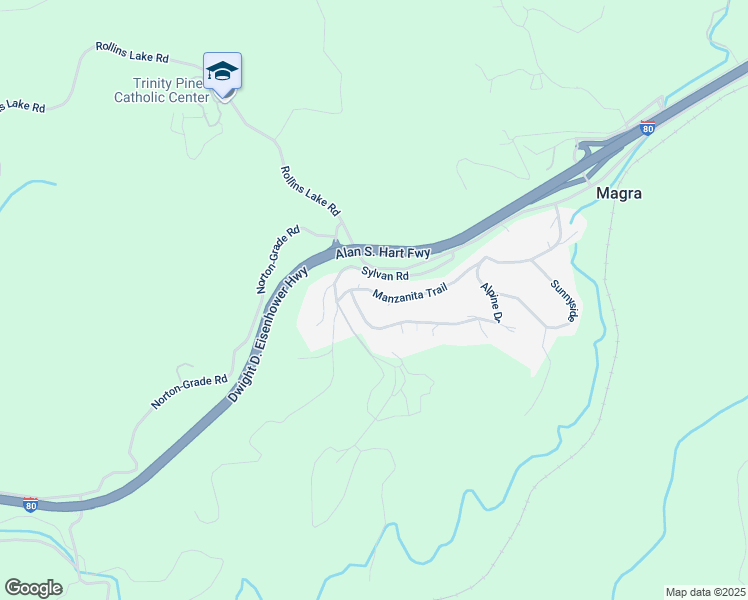 map of restaurants, bars, coffee shops, grocery stores, and more near 27930 Manzanita Trail in Colfax