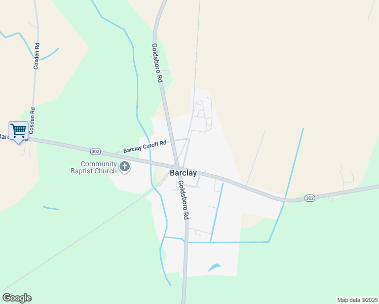 map of restaurants, bars, coffee shops, grocery stores, and more near 106 Railroad Avenue in Barclay