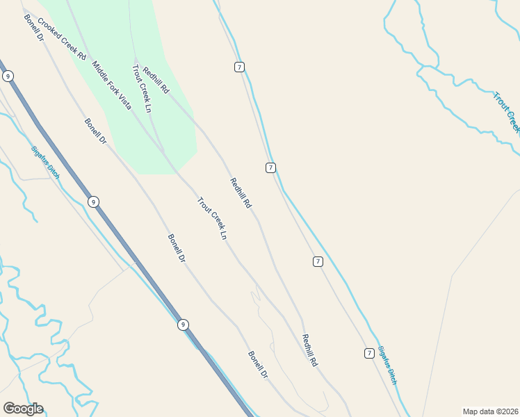 map of restaurants, bars, coffee shops, grocery stores, and more near 1390 Redhill Road in Fairplay