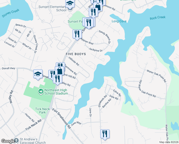 map of restaurants, bars, coffee shops, grocery stores, and more near 1230 Hillside Road in Pasadena