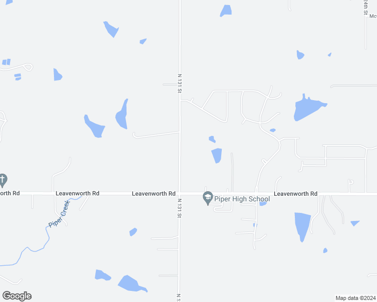 map of restaurants, bars, coffee shops, grocery stores, and more near 3231 North 131 Street in Kansas City