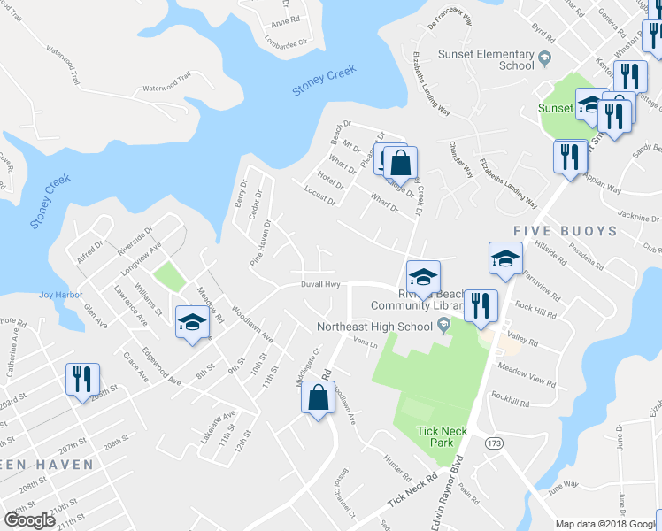 map of restaurants, bars, coffee shops, grocery stores, and more near 1080 Kings Road in Pasadena