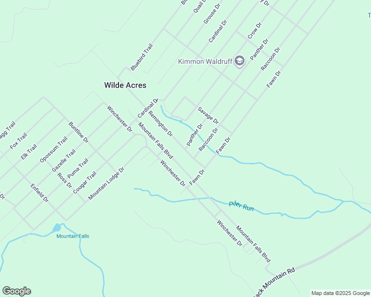 map of restaurants, bars, coffee shops, grocery stores, and more near 198 Panther Drive in Winchester