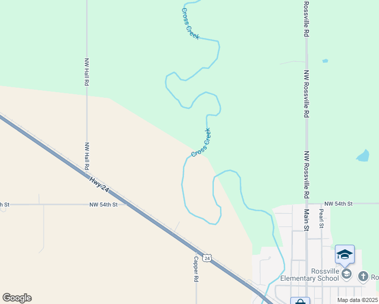 map of restaurants, bars, coffee shops, grocery stores, and more near in Rossville
