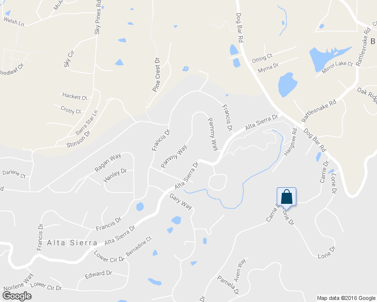 map of restaurants, bars, coffee shops, grocery stores, and more near 15077 Pammy Way in Grass Valley