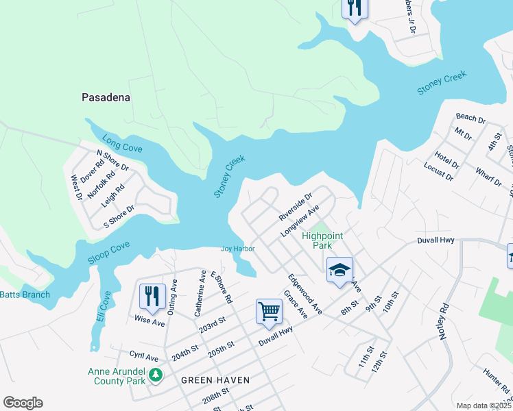 map of restaurants, bars, coffee shops, grocery stores, and more near 907 Northfield Avenue in Pasadena