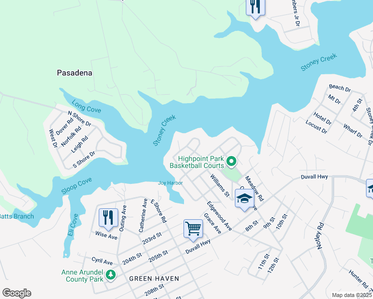 map of restaurants, bars, coffee shops, grocery stores, and more near 907 Northfield Avenue in Pasadena