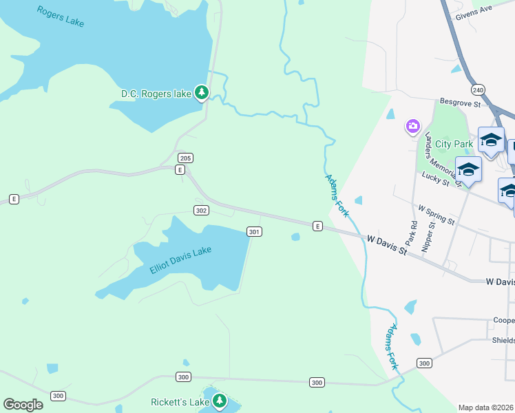 map of restaurants, bars, coffee shops, grocery stores, and more near 200-240 County Road E in Fayette