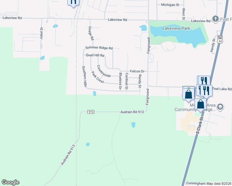 map of restaurants, bars, coffee shops, grocery stores, and more near 1613-1617 Eagle Dr in Mexico