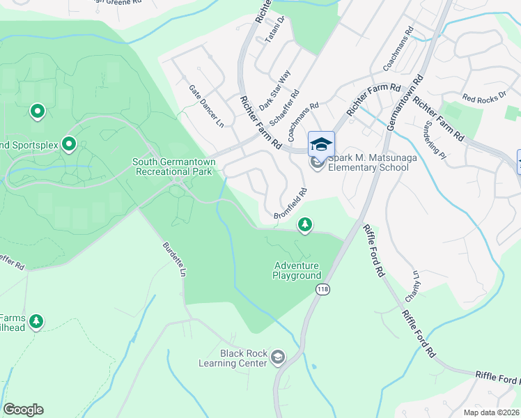 map of restaurants, bars, coffee shops, grocery stores, and more near 13946 Bromfield Road in Darnestown