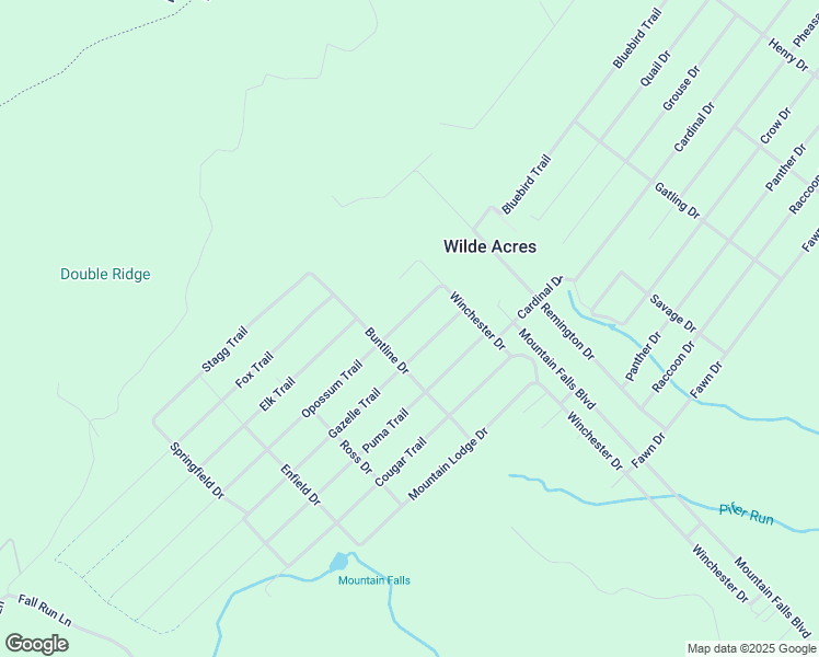 map of restaurants, bars, coffee shops, grocery stores, and more near 115 Opossum Trail in Winchester
