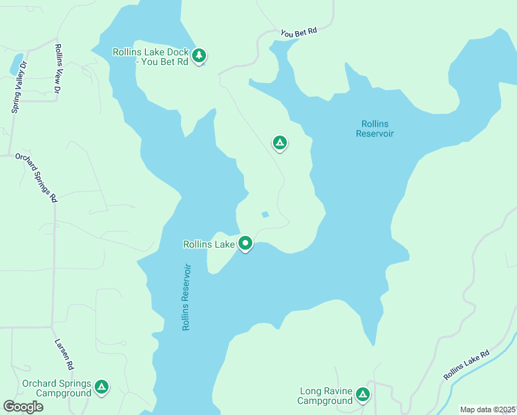map of restaurants, bars, coffee shops, grocery stores, and more near 21597 You Bet Road in Grass Valley