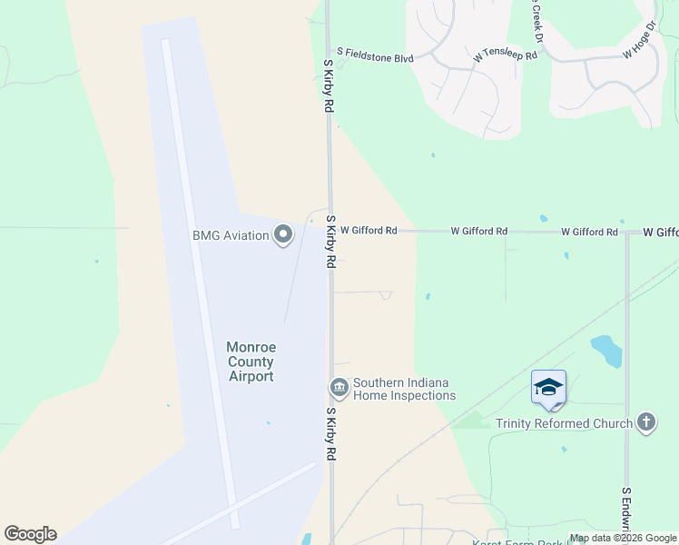 map of restaurants, bars, coffee shops, grocery stores, and more near 1691 South Kirby Road in Bloomington