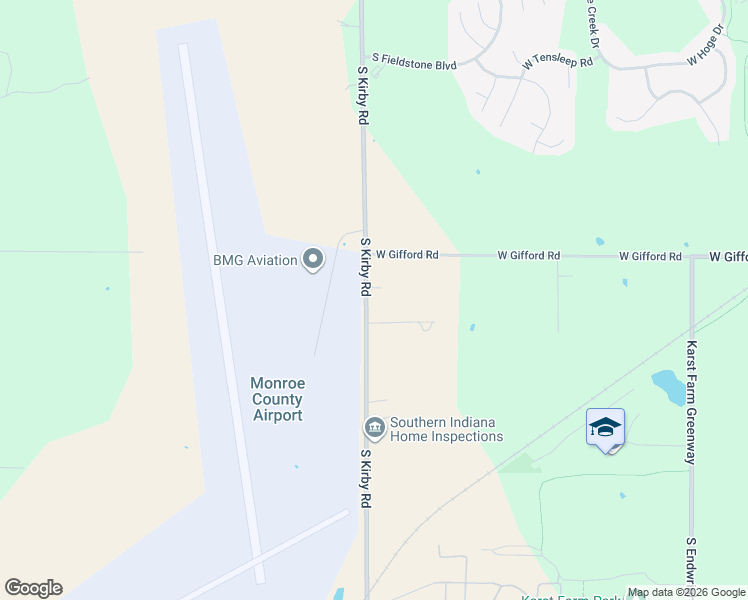 map of restaurants, bars, coffee shops, grocery stores, and more near 1691 South Kirby Road in Bloomington
