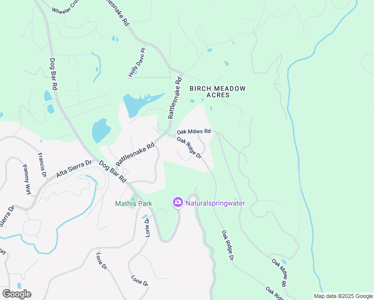 map of restaurants, bars, coffee shops, grocery stores, and more near 21450 Oak Ridge Drive in Grass Valley