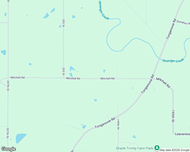 map of restaurants, bars, coffee shops, grocery stores, and more near 20072 Mitchell Road in Tonganoxie