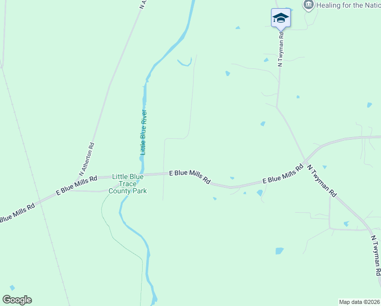 map of restaurants, bars, coffee shops, grocery stores, and more near 2801 North Lentz Road in Independence