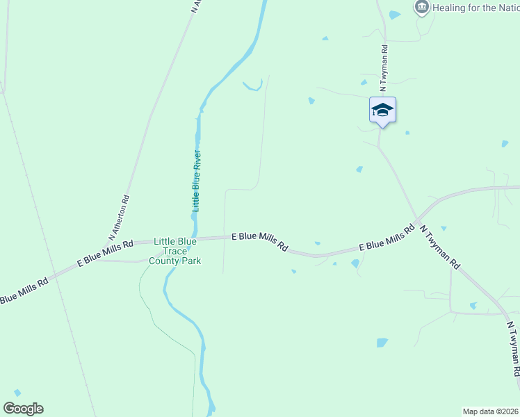 map of restaurants, bars, coffee shops, grocery stores, and more near 2801 North Lentz Road in Independence