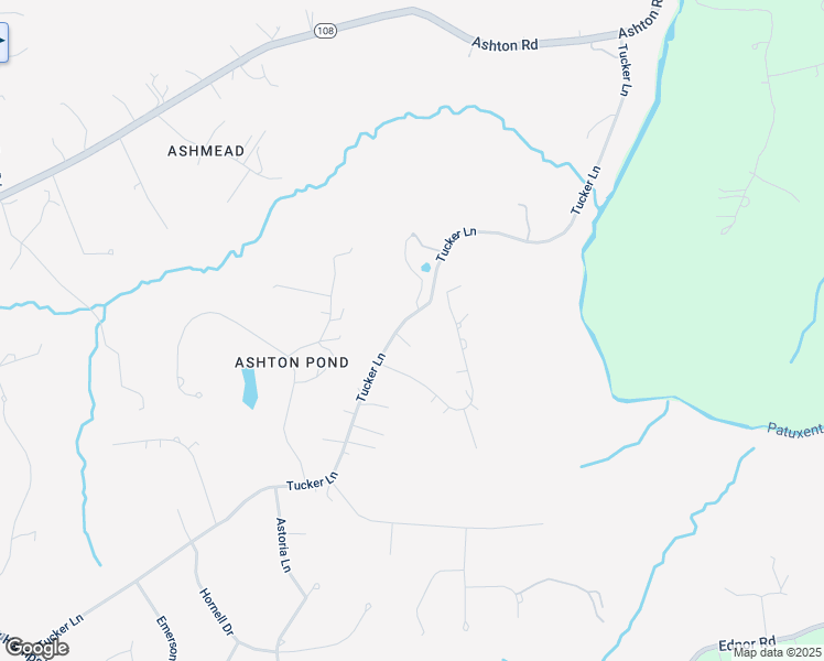 map of restaurants, bars, coffee shops, grocery stores, and more near 1505 Tucker Ln in Ashton