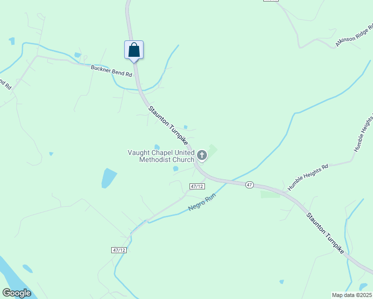 map of restaurants, bars, coffee shops, grocery stores, and more near 155 West Virginia 47 in Walker