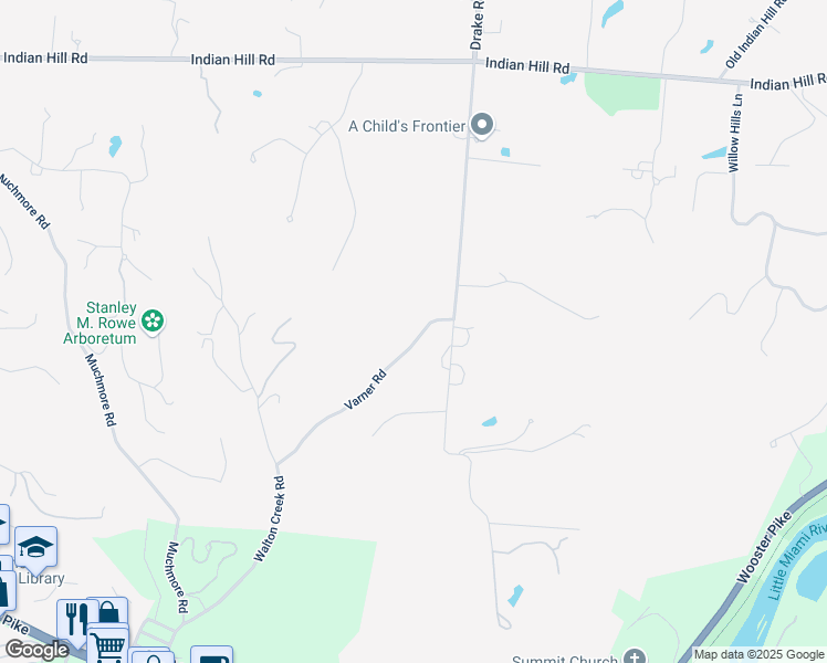 map of restaurants, bars, coffee shops, grocery stores, and more near 8200 Varner Road in Cincinnati