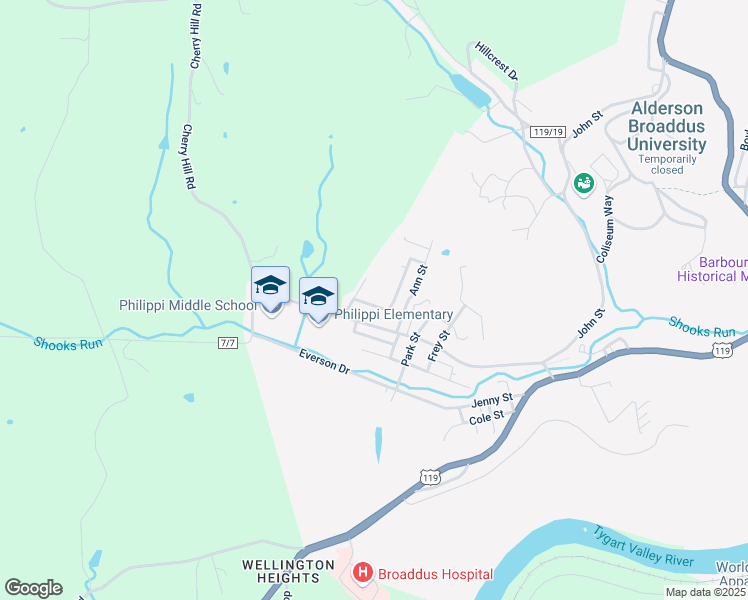 map of restaurants, bars, coffee shops, grocery stores, and more near 49 Dyer Street in Philippi