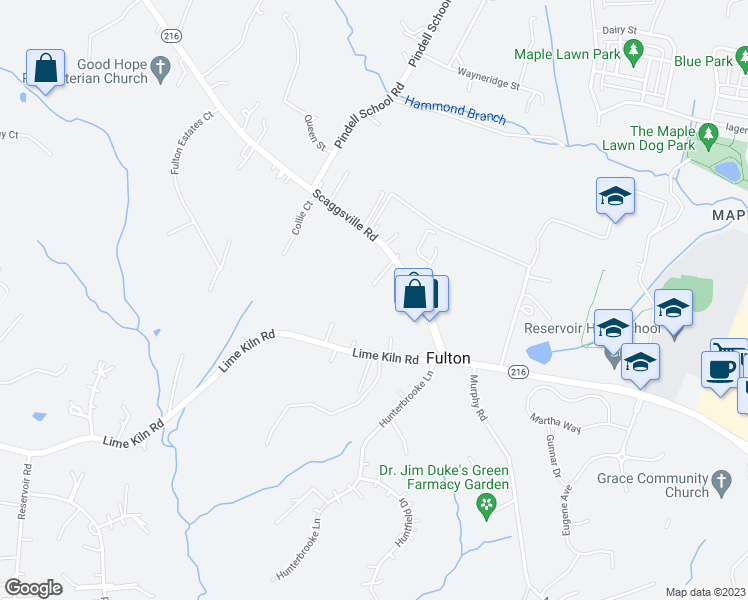 map of restaurants, bars, coffee shops, grocery stores, and more near 11857 Scaggsville Road in Fulton