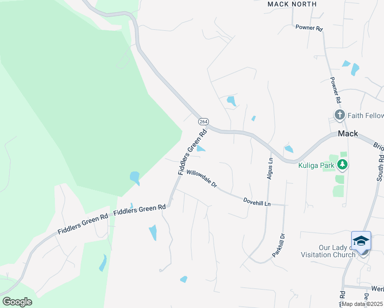map of restaurants, bars, coffee shops, grocery stores, and more near 3416 Fiddlers Green Road in Cincinnati