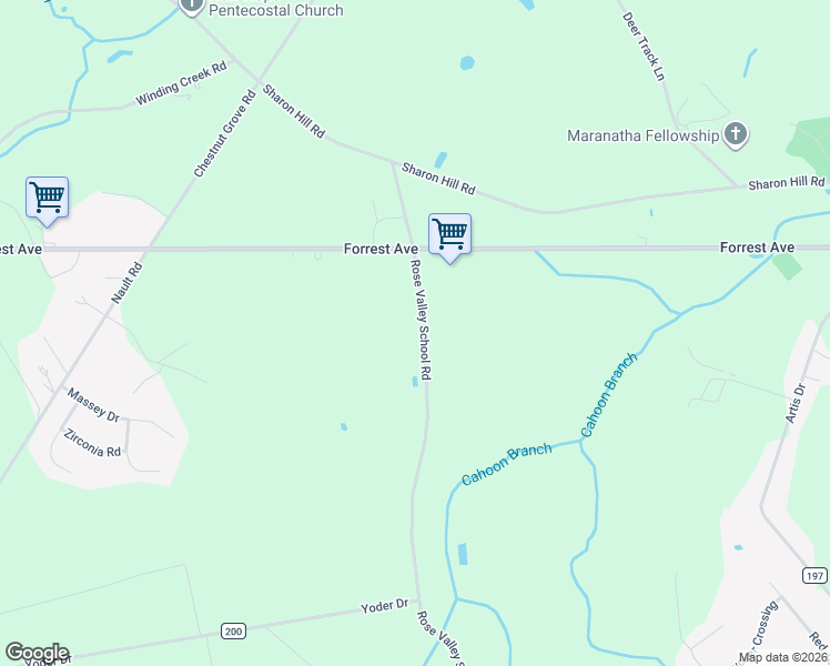 map of restaurants, bars, coffee shops, grocery stores, and more near 1255 Rose Valley School Road in Dover